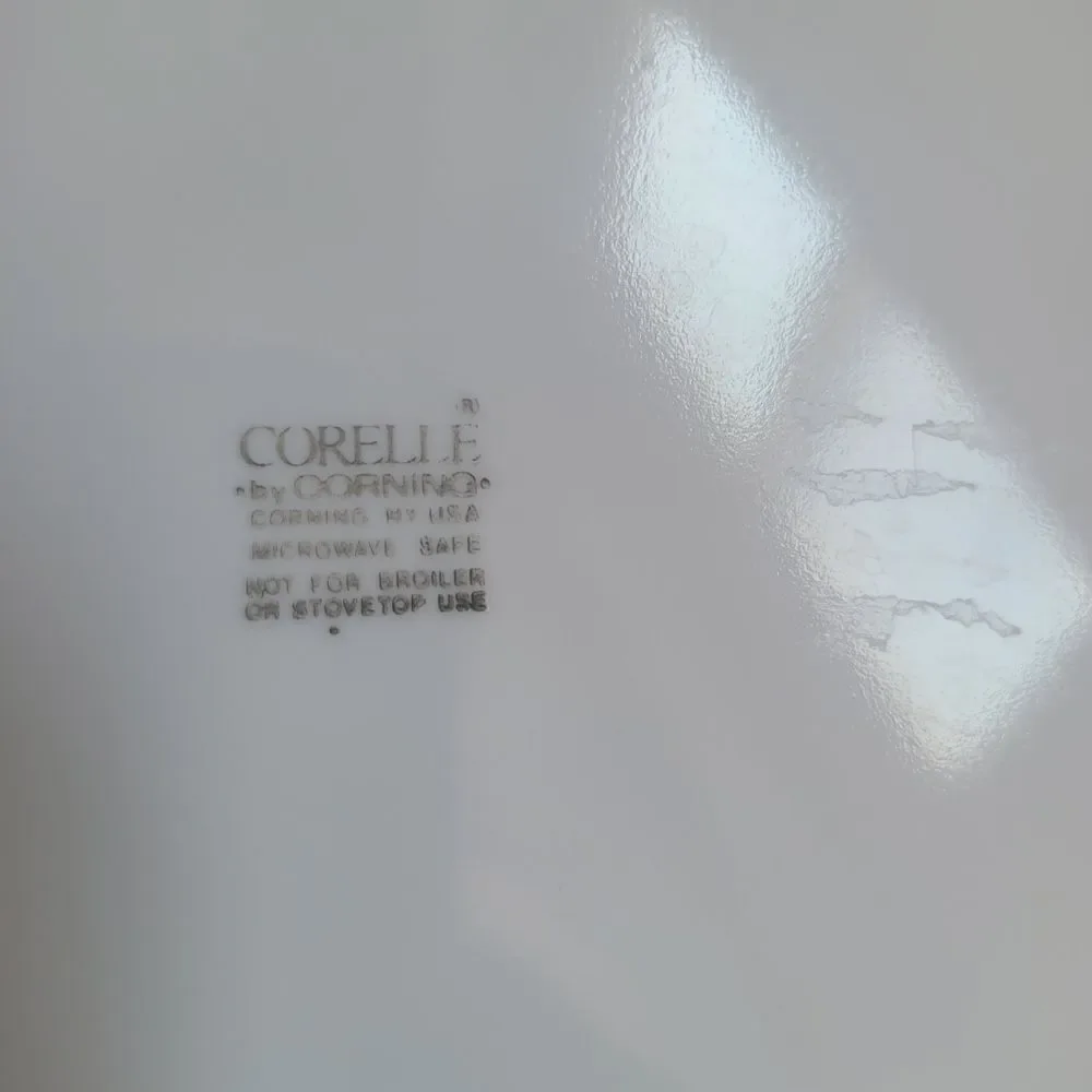 Corelle peach garland pattern 2 pcs dinner plates